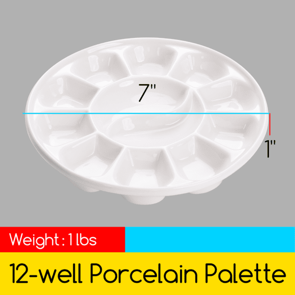 MEEDEN Round Ceramic Palette - Image 2