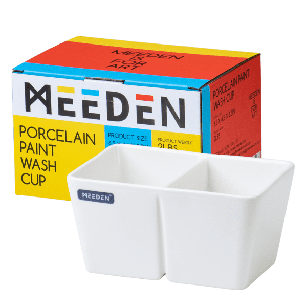 MEEDEN Ceramic Brush Wash Bowl