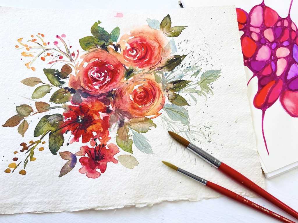 Loose Florals and Neurographic Art | Diane Antone Studio