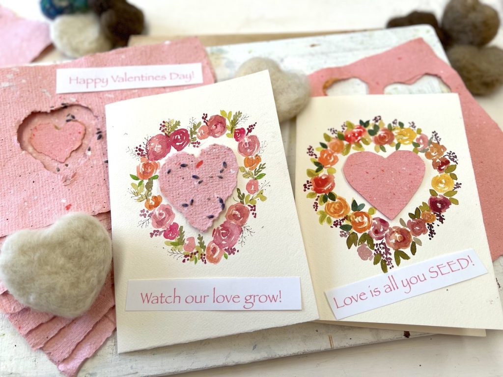 Happy Valentines Scroll Heart Craft Stamp