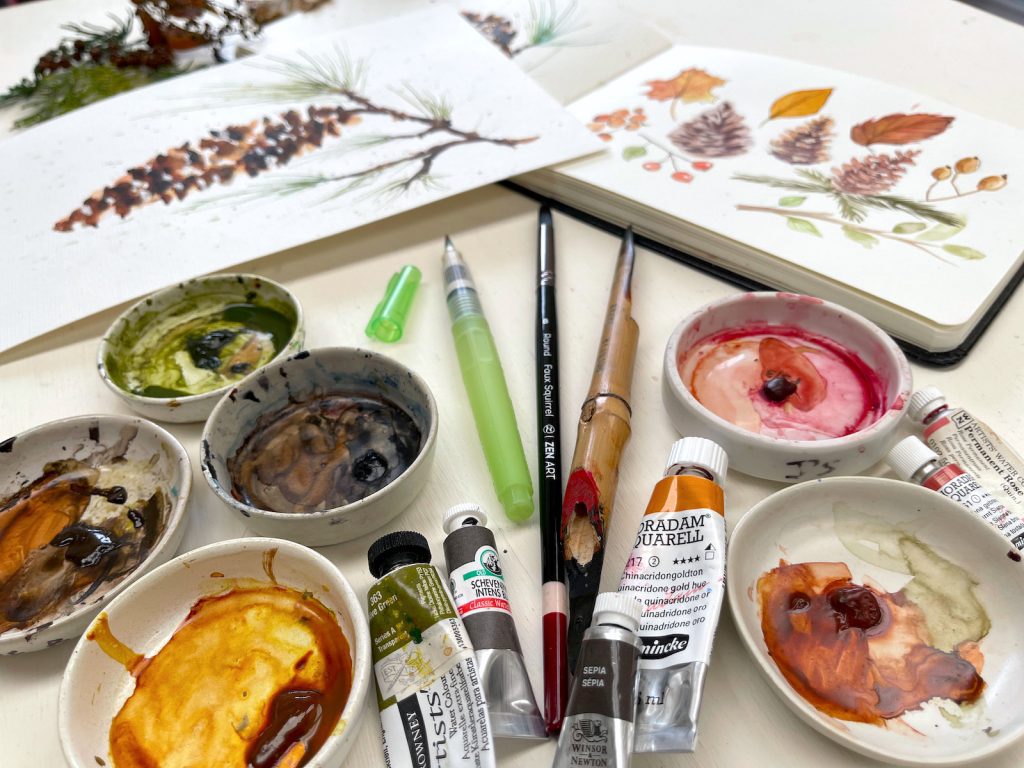 Selecting your accessories for watercolor painting
