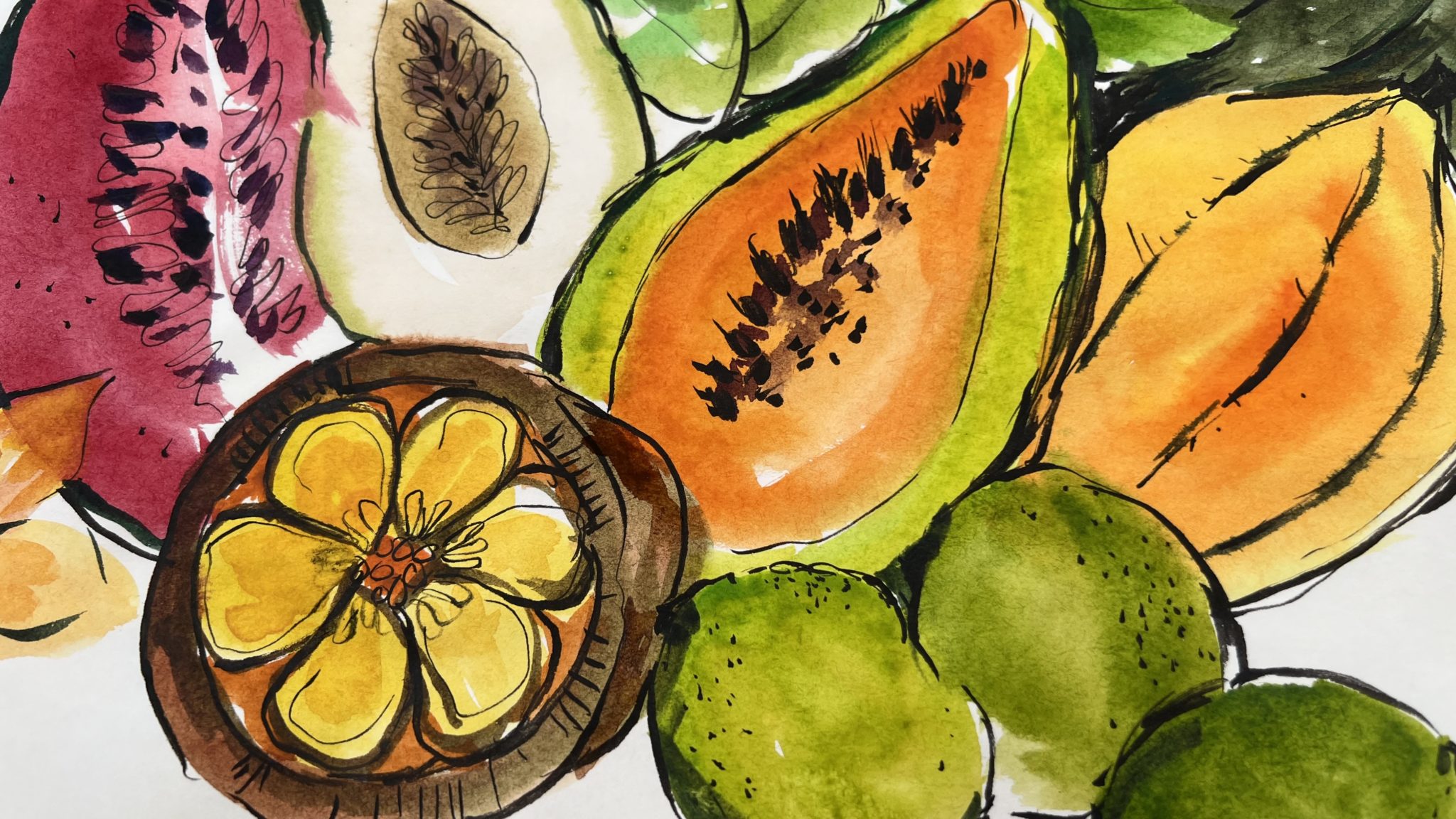 Paint Tropical Fruits! | Diane Antone Studio