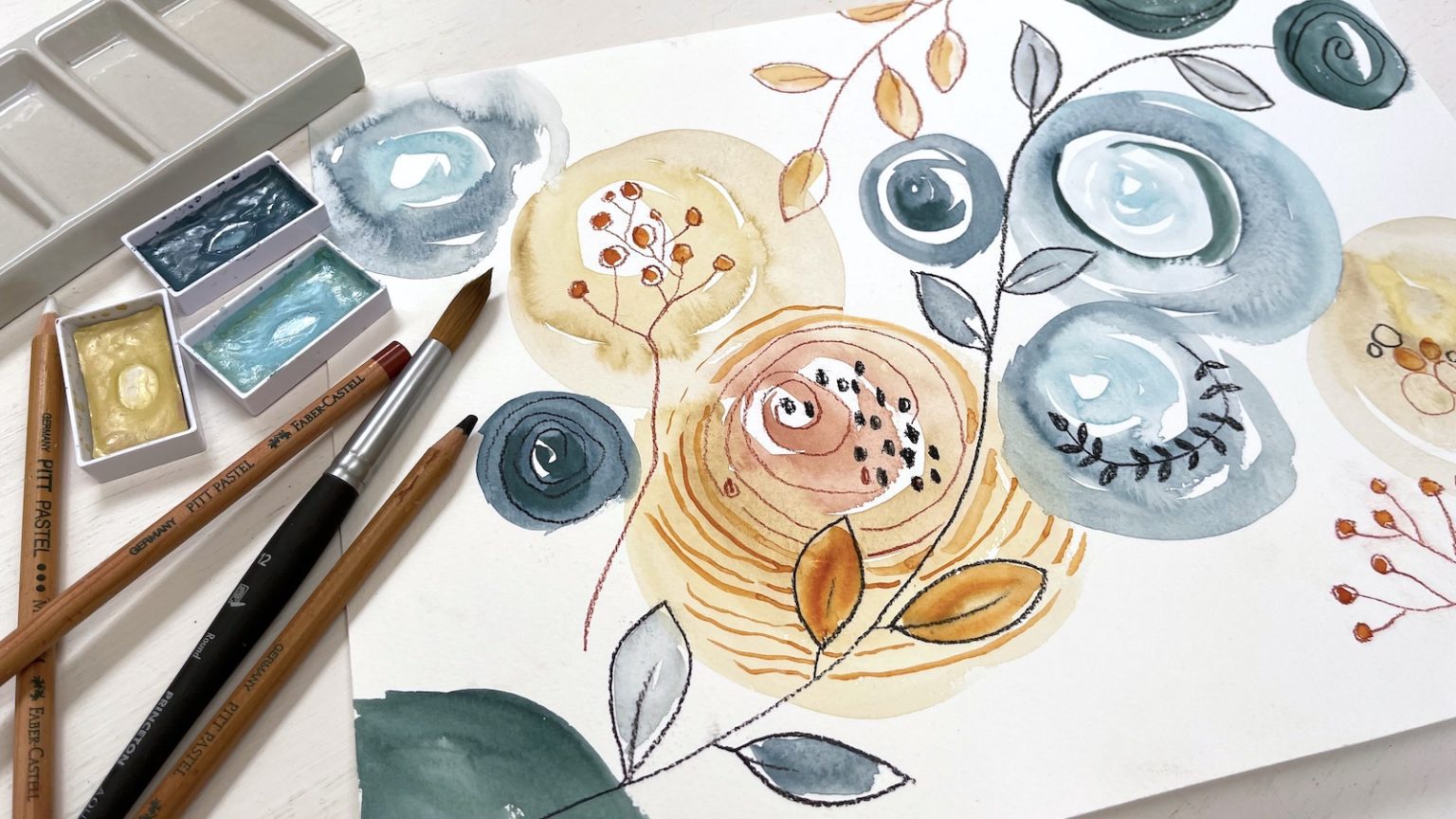 Diane Antone Studio | Watercolor tutorials and sketch downloads