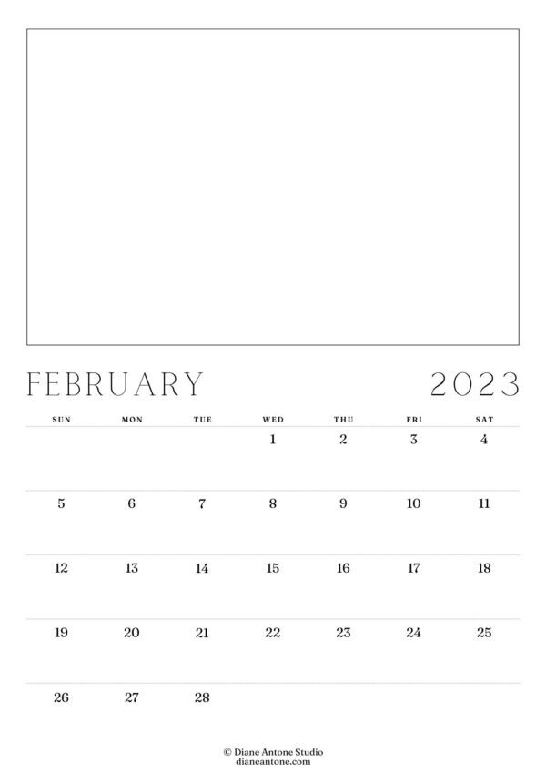 2023 Paint Your Own Calendar - Image 3