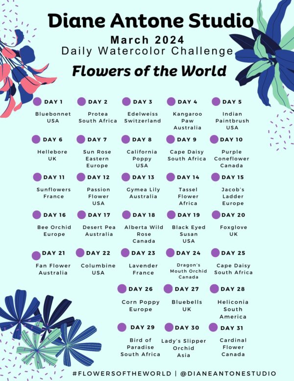 "Flowers of the World" Prompt Sheet