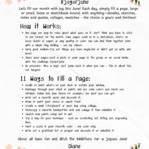 "Joy of June" Prompt Sheet