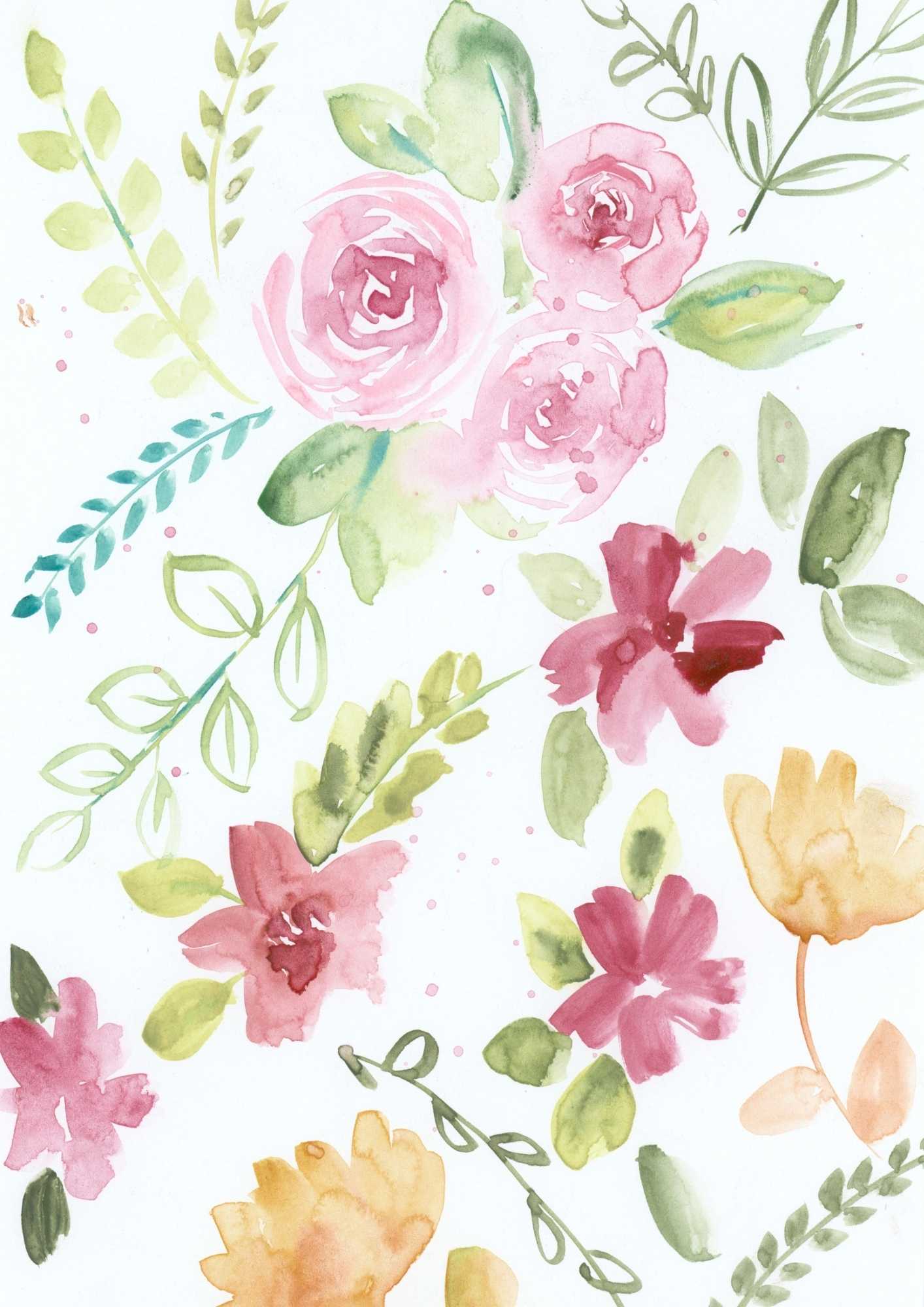 Art Nouveau Florals Reverse Coloring Book - Image 4