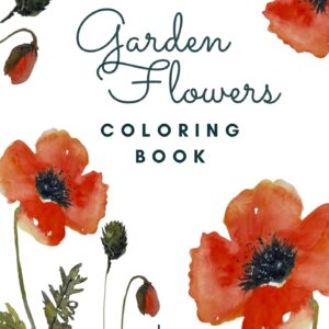 Garden Flowers Coloring Book