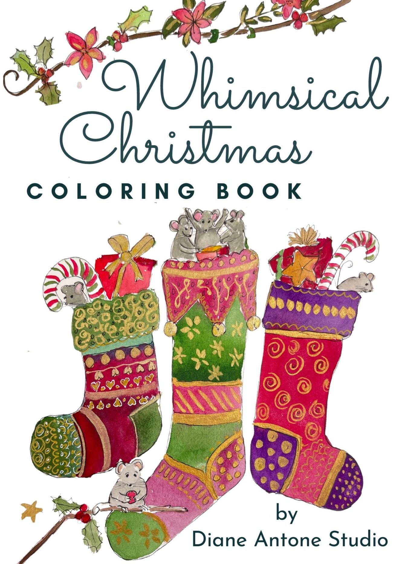 Whimsical Christmas Coloring Book
