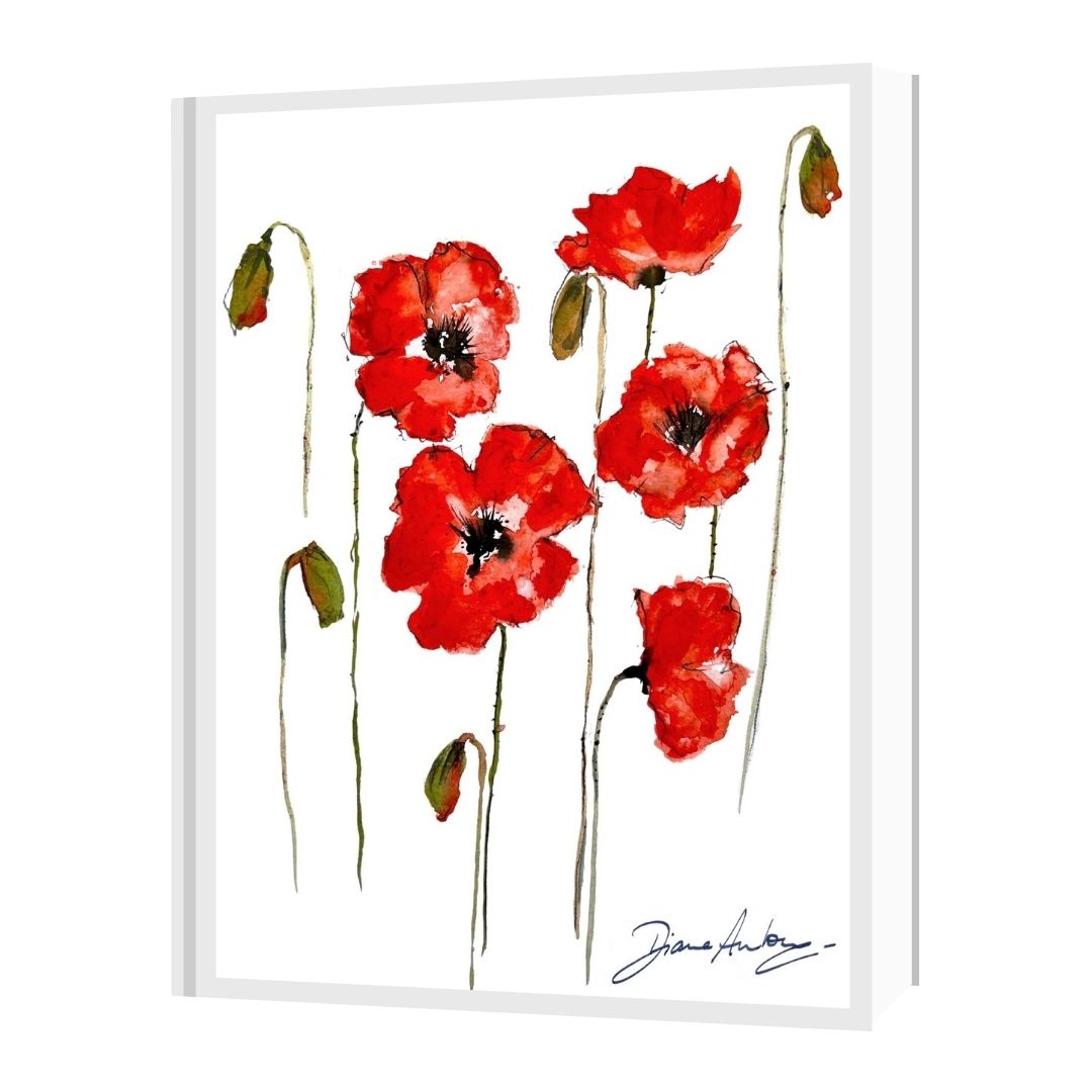 Poppies DIY Greetings Card / Mini-Print | Diane Antone Studio
