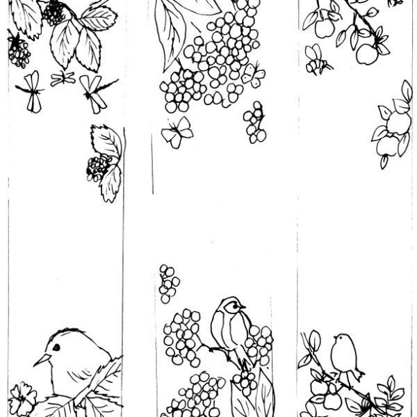 Countryside Bookmarks Sketch