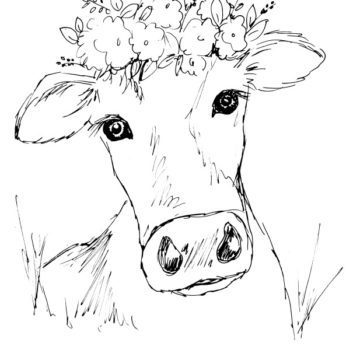 Flora the Cow Sketch