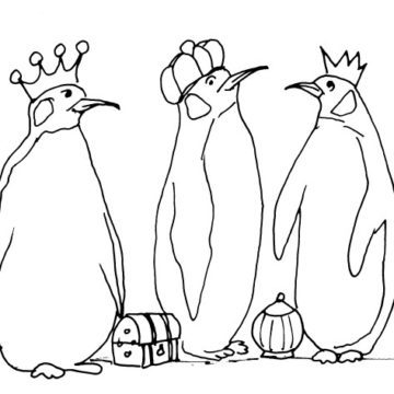 We Three Penguin Kings Sketch