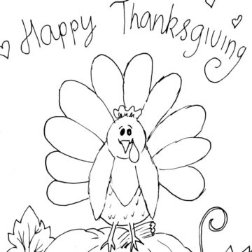 Studio Kids Thanksgiving Turkey Sketch