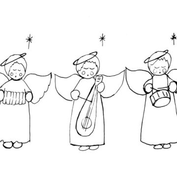 Three Christmas Angels Sketch