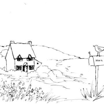 Seaside Cottage Sketch