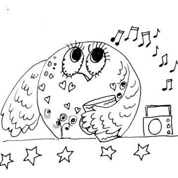 Radio Star Bird Sketch