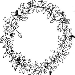 Seasonal Wreath Sketch