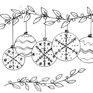 Christmas Baubles Sketch