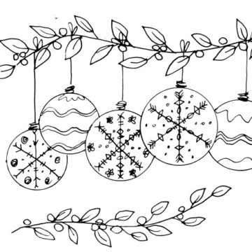 Christmas Baubles Sketch