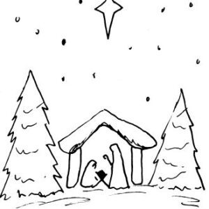 Nativity Scene Sketch