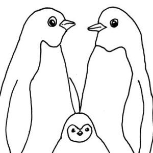 Penguin Family Sketch