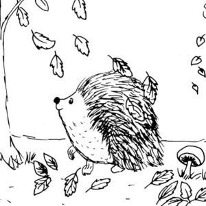 Fall Hedgehog Sketch