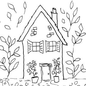 Tiny Cottage Sketch