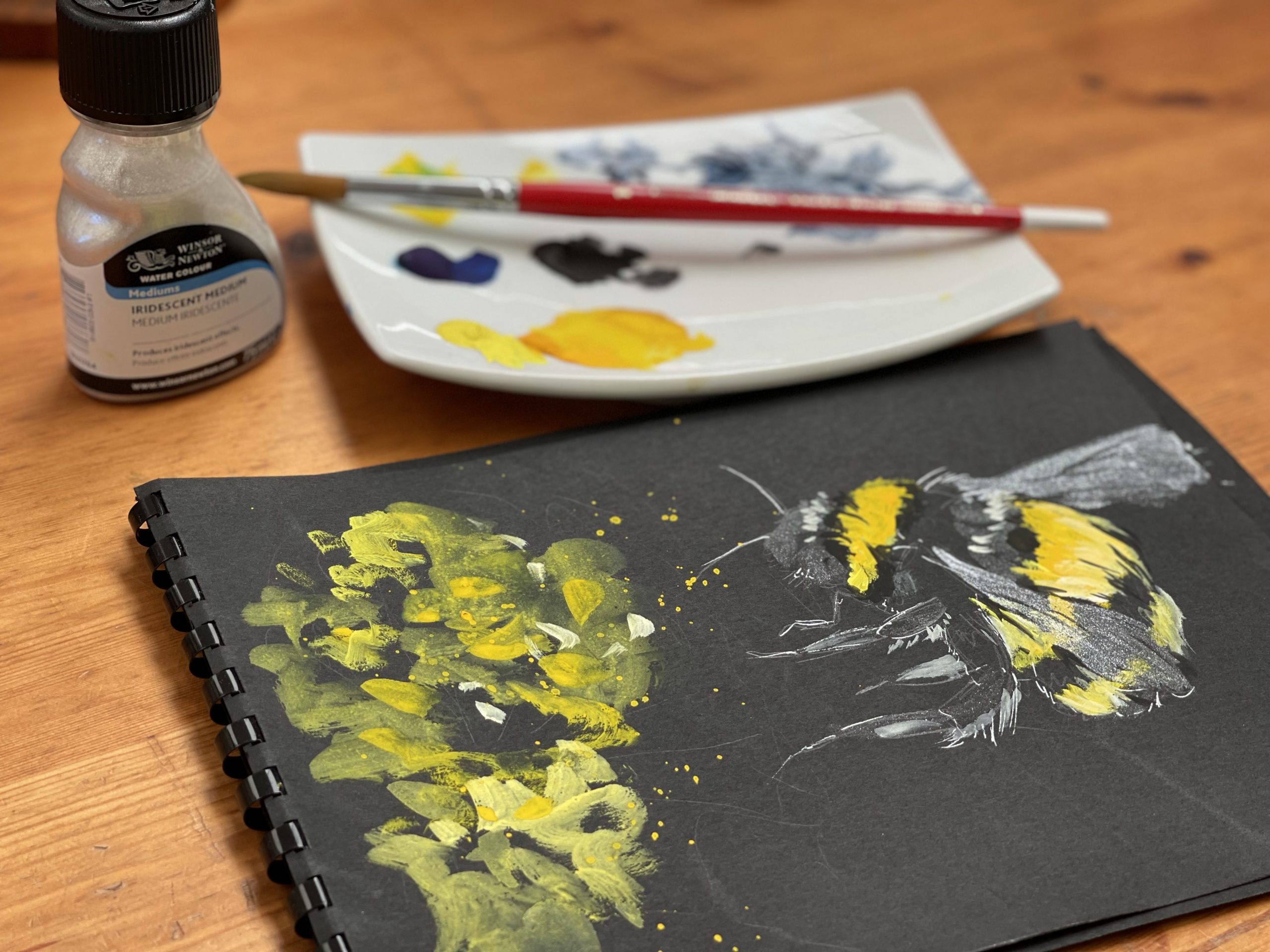 How to Paint on Black Watercolor Paper