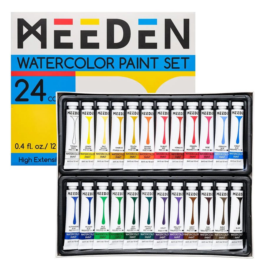  MEEDEN Large 32-Well Ceramic Watercolor Palette with