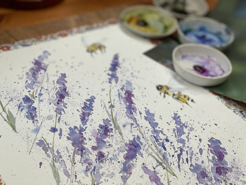 How To Paint Lavender: Easy Flower Painting Tutorial for Beginners