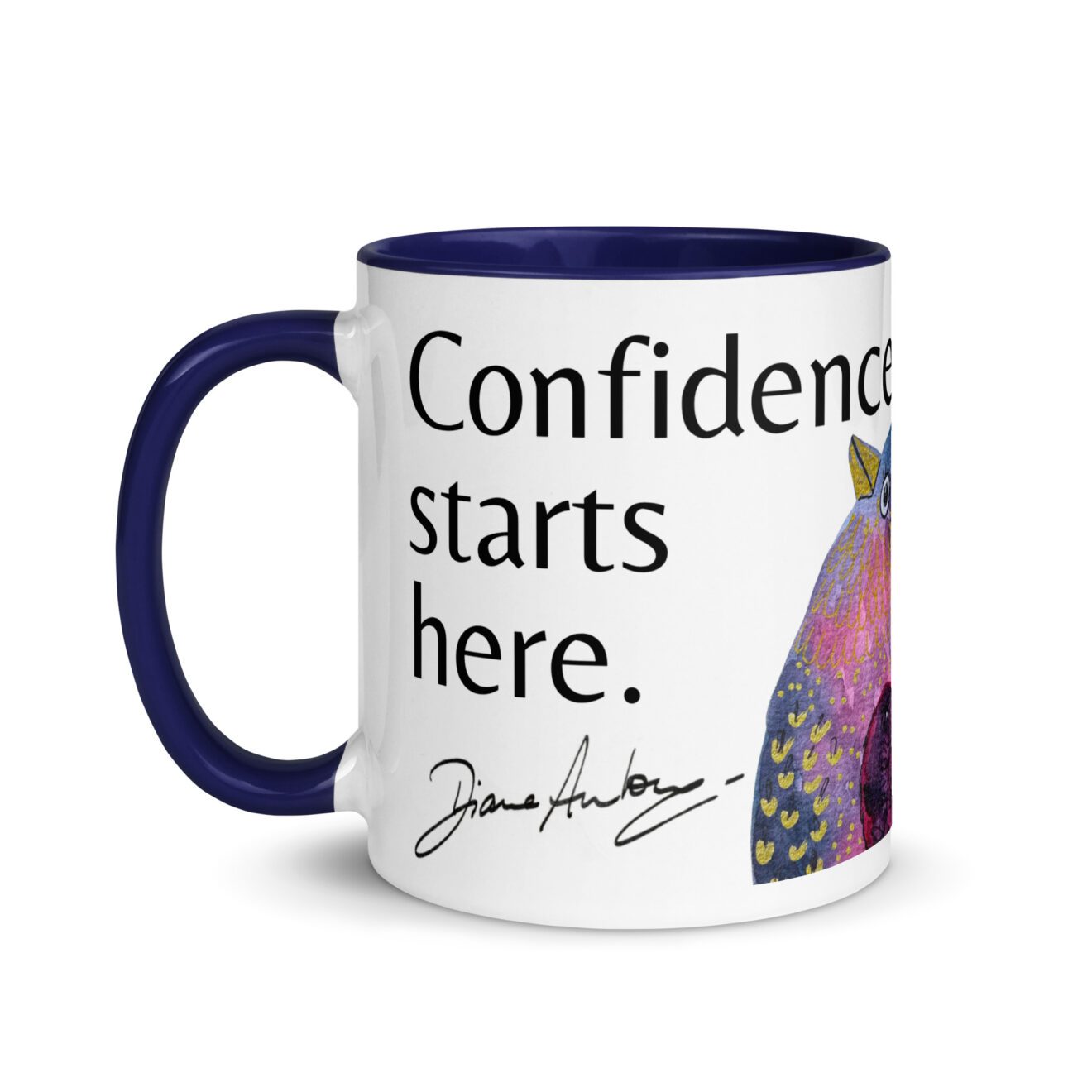 Confidence Bird Mug - Blue